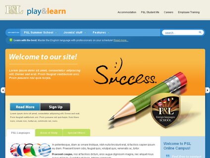 Play & Learn - шаблон Joomla!