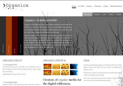Organica - шаблон Joomla!