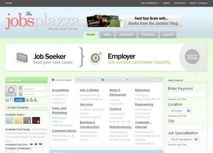 Jobs Plazza - шаблон Joomla!