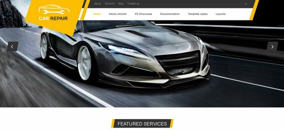 VT_CarRepair - шаблон Joomla для бизнес сайтов автомобильной тематики