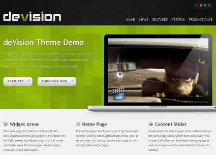 deVision тема WordPress от ThemeShift