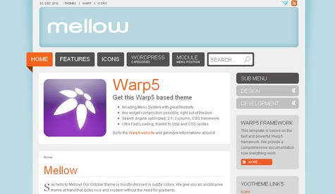 Mellow - Премиум тема WordPress от YOOtheme