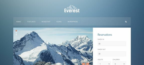Everest - тема WordPress для сайтов бизнес тематики